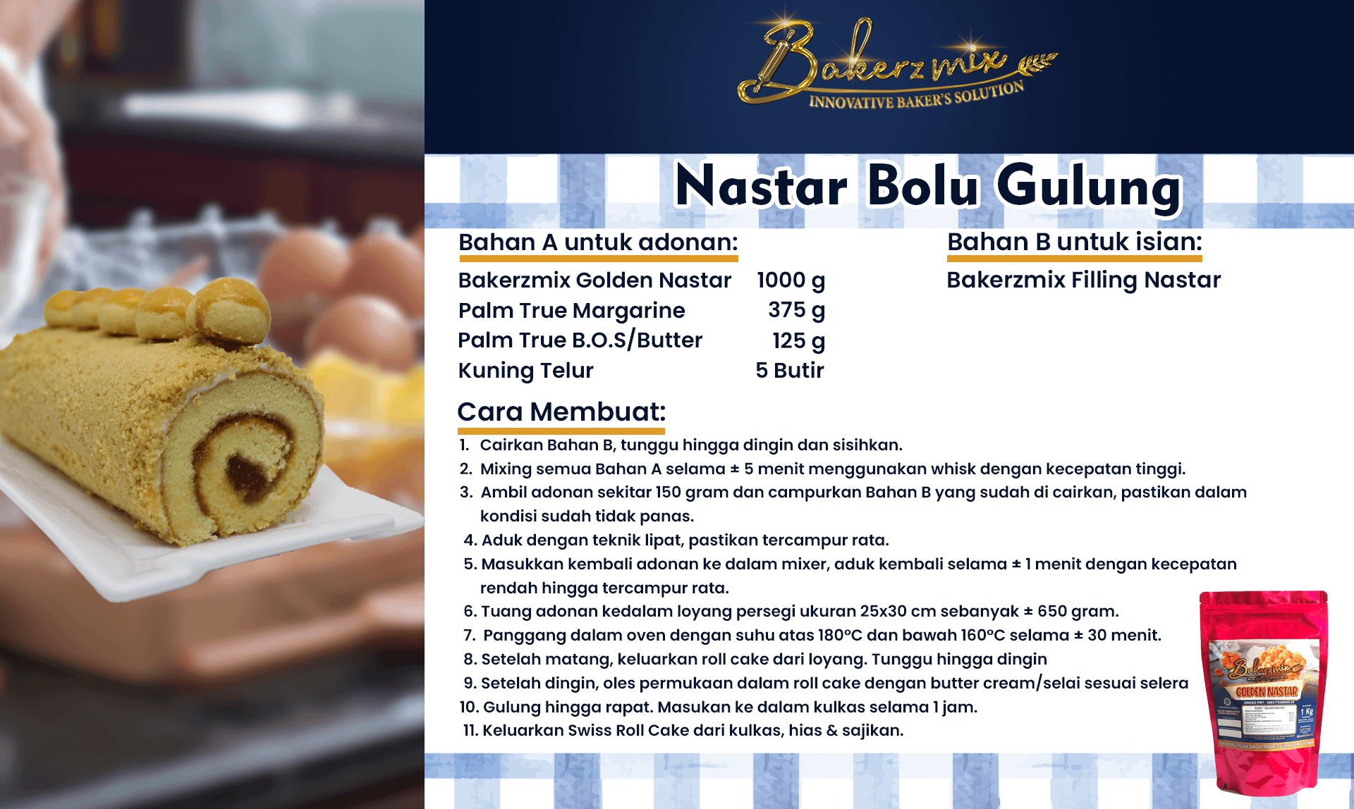 BAKERZMIX NASTAR BOLU GULUNG